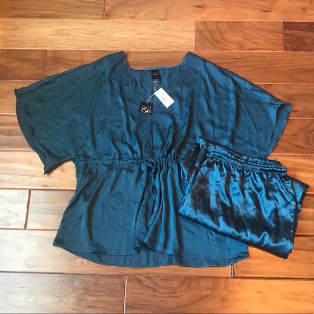 Cabernet Polyester Teal Sleepwear Size 1X